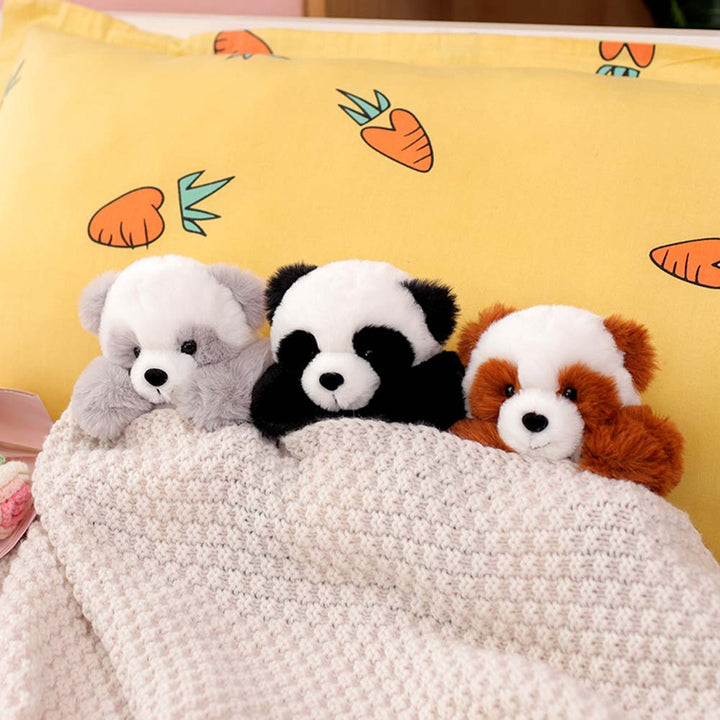 Pluszowa panda z wyjmowanym koszyczkiem – miękkie i dekoracyjne wypełnienie – 20 cm