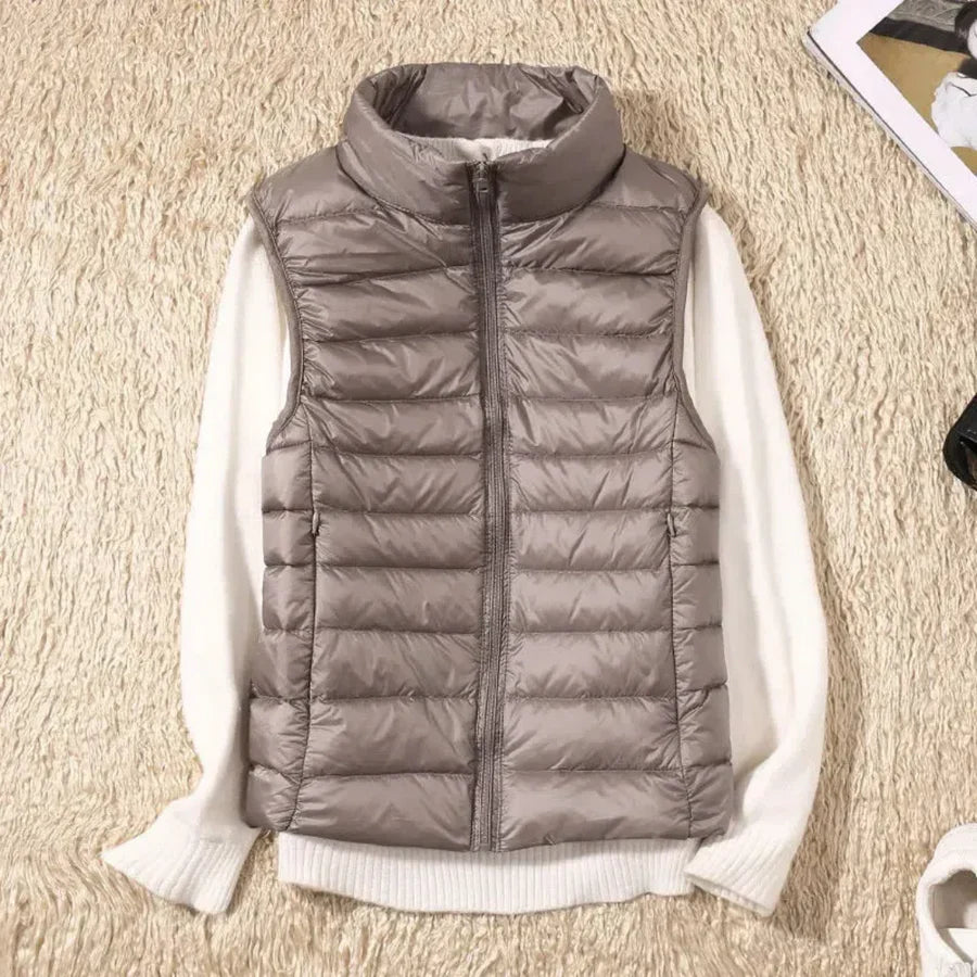 Wiatroodporny Kobiecy Bodywarmer z Zipperem
