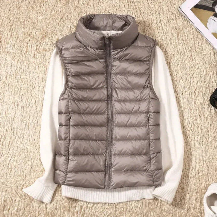 Wiatroodporny Kobiecy Bodywarmer z Zipperem