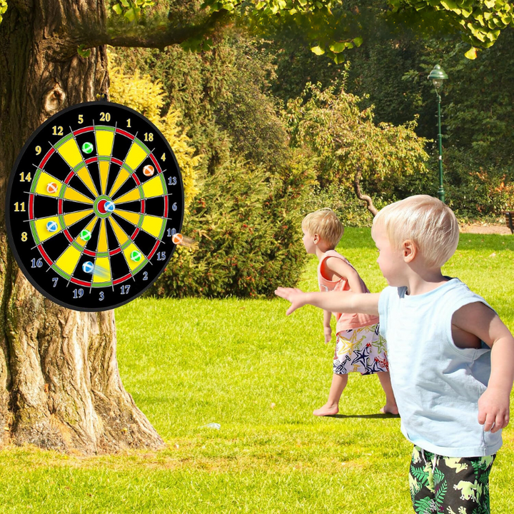 Duża tarcza dla dzieci z lepkimi piłeczkami i rzutkami – PlayTarget