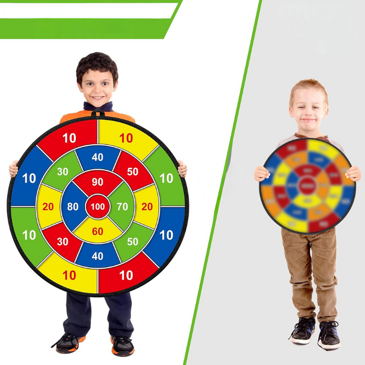 Duża tarcza dla dzieci z lepkimi piłeczkami i rzutkami – PlayTarget