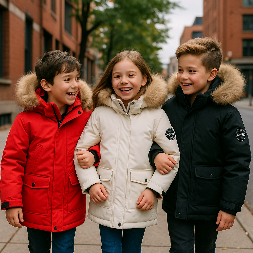 Kurtka zimowa dla dzieci - Wodoodporna i ciepła | Design Slim Fit