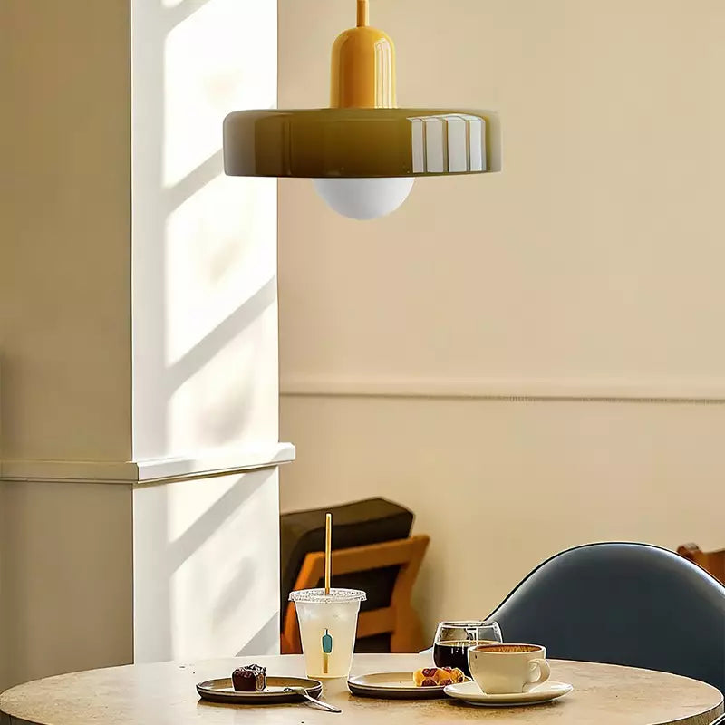 Kolorowa lampa wisząca | Styl Bauhaus | Artystyczny design