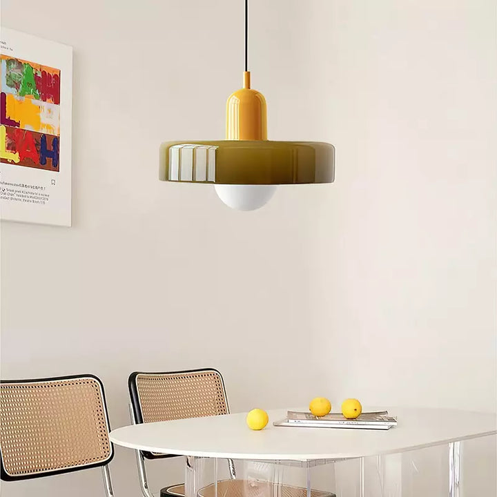 Kolorowa lampa wisząca | Styl Bauhaus | Artystyczny design