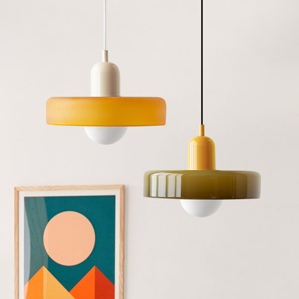 Kolorowa lampa wisząca | Styl Bauhaus | Artystyczny design