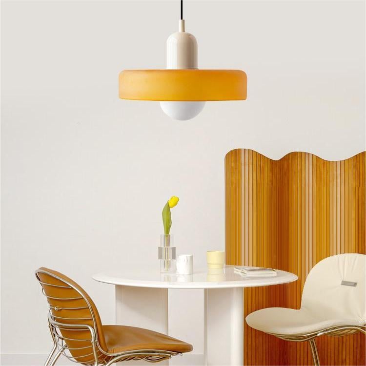 Kolorowa lampa wisząca | Styl Bauhaus | Artystyczny design