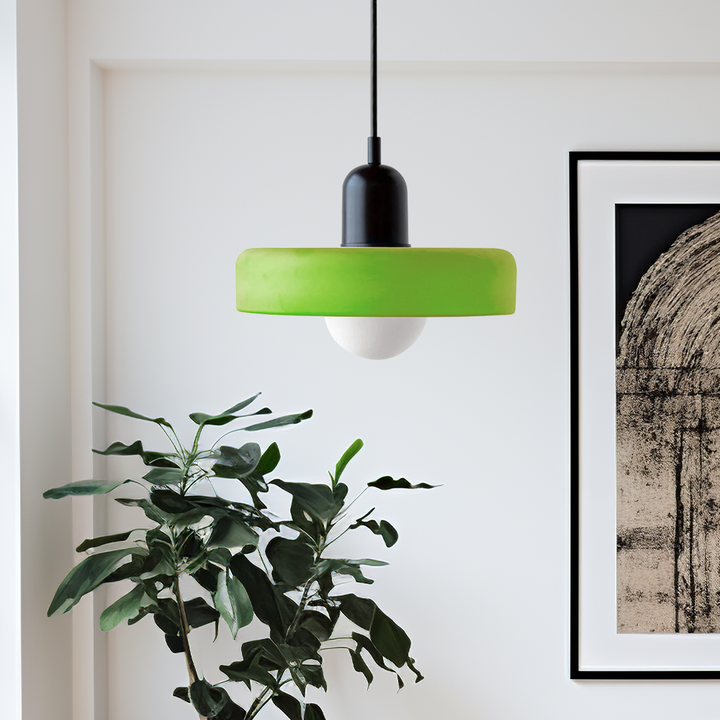 Kolorowa lampa wisząca | Styl Bauhaus | Artystyczny design