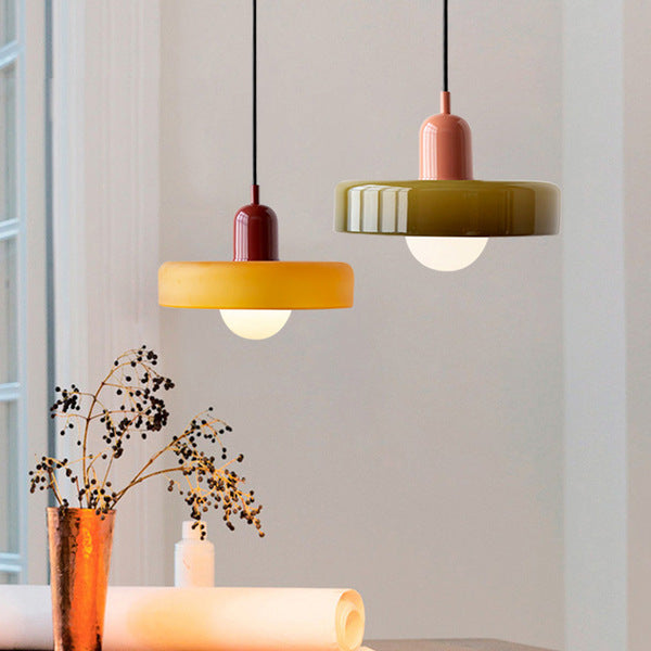 Kolorowa lampa wisząca | Styl Bauhaus | Artystyczny design