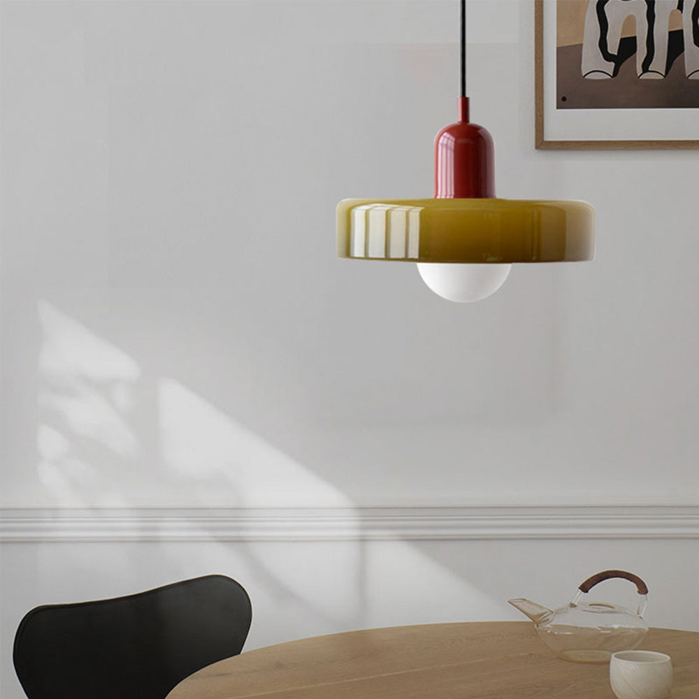 Kolorowa lampa wisząca | Styl Bauhaus | Artystyczny design