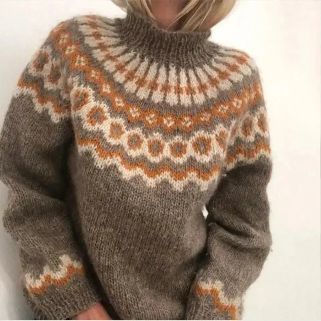Damski sweter dziany