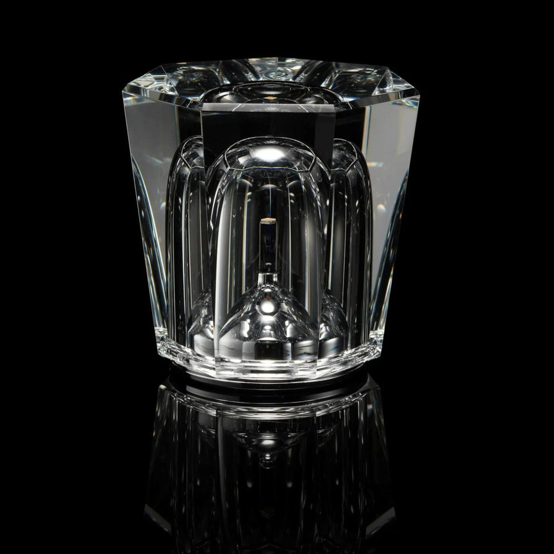 Kryształowa lampa stołowa VÉLORIA | Design w kształcie diamentu i gra świateł 360° | Bezprzewodowa i ładowana przez USB | Do 12 godzin świecenia