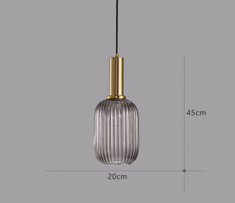 Retro lampa wisząca ze szkła – ColorVibe
