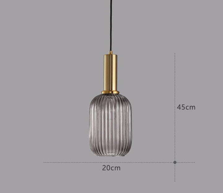 Retro lampa wisząca ze szkła – ColorVibe