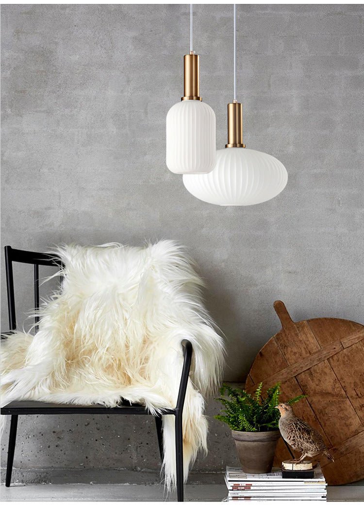 Retro lampa wisząca ze szkła – ColorVibe