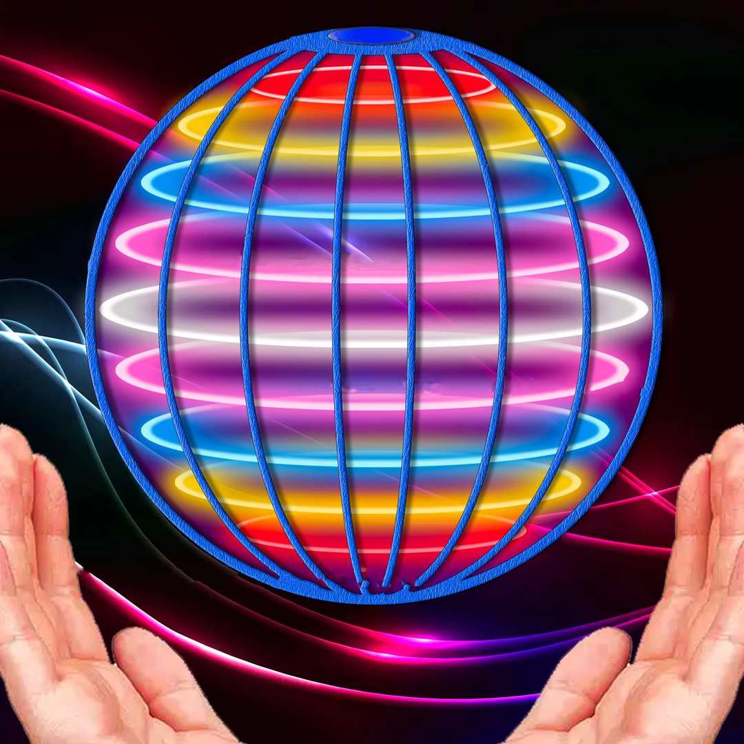 Magiczna latająca kula z podświetleniem LED – zabawka dron bumerang dla dzieci