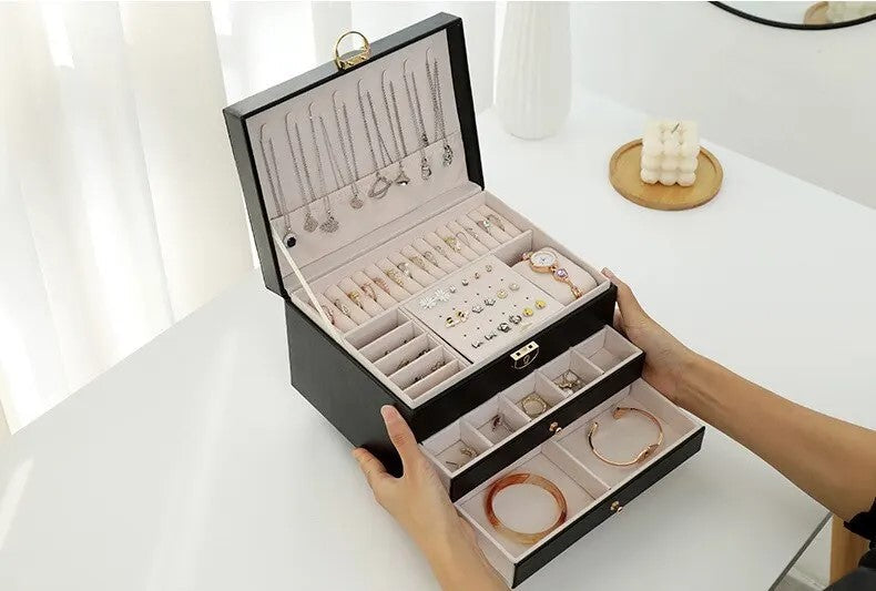 LuxeGuard | Pudełko na Biżuterię – Eleganckie Przechowywanie Biżuterii