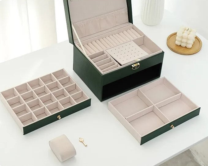 LuxeGuard | Pudełko na Biżuterię – Eleganckie Przechowywanie Biżuterii