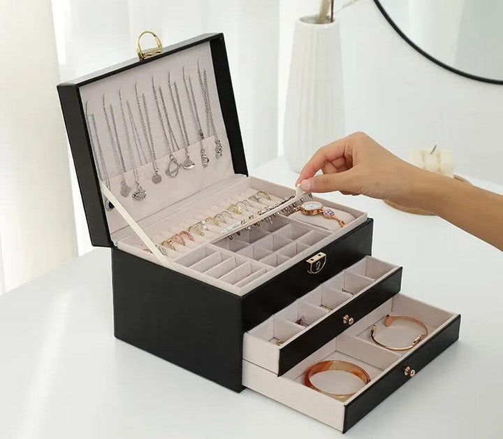 LuxeGuard | Pudełko na Biżuterię – Eleganckie Przechowywanie Biżuterii