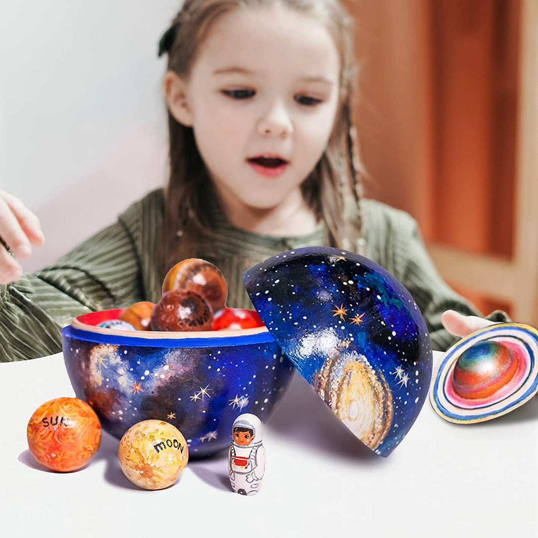 Zestaw drewnianych planet Galaxy Quest – edukacyjna przygoda dla dzieci