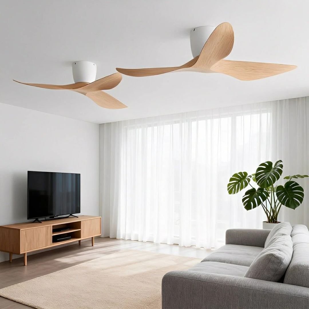 Nelvarn – minimalistyczny wentylator sufitowy z łopatkami