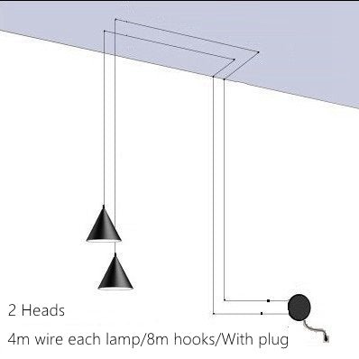Nowoczesna lampa wisząca | Minimalistyczny design w metalu