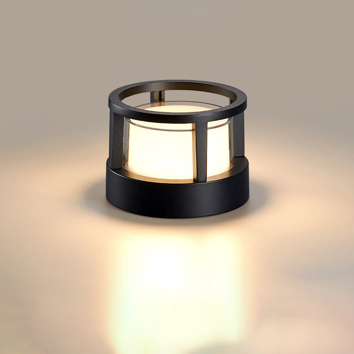 Aluminiowa lampa zewnętrzna LED na słupek lub filar – okrągła lub kwadratowa