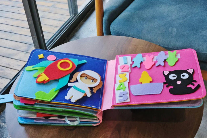 Montessoriańska książka przygód - historie z filcu
