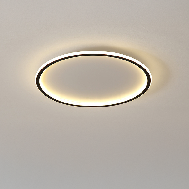 Skandynawska okrągła lampa sufitowa z oświetleniem LED