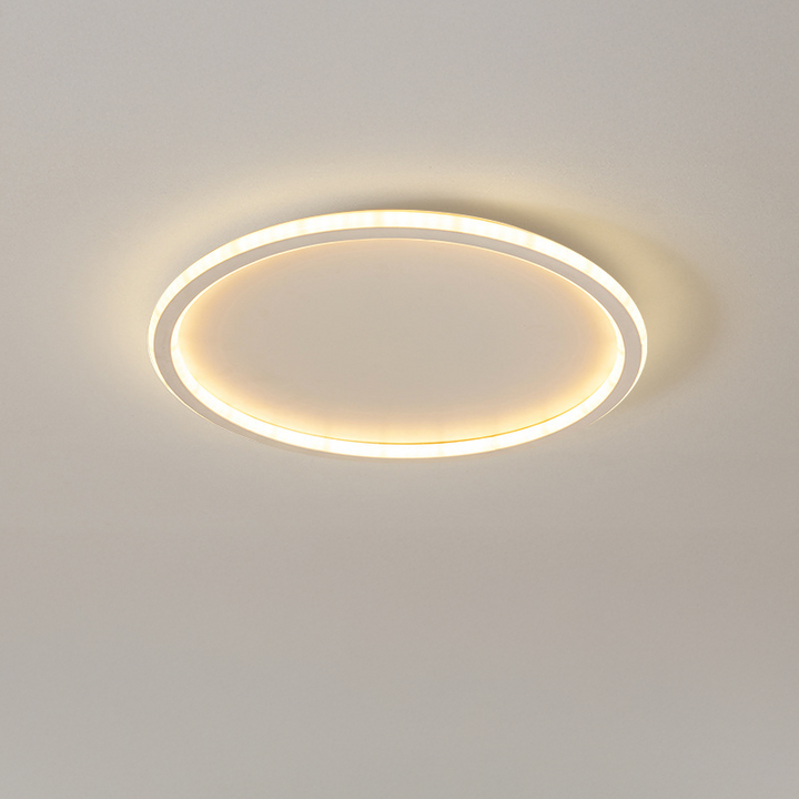Skandynawska okrągła lampa sufitowa z oświetleniem LED