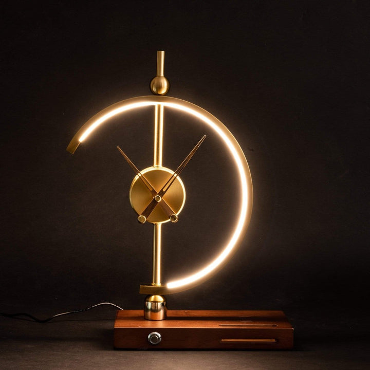 AuraTijd™ | Luksusowy lampa-zegar z ładowarką