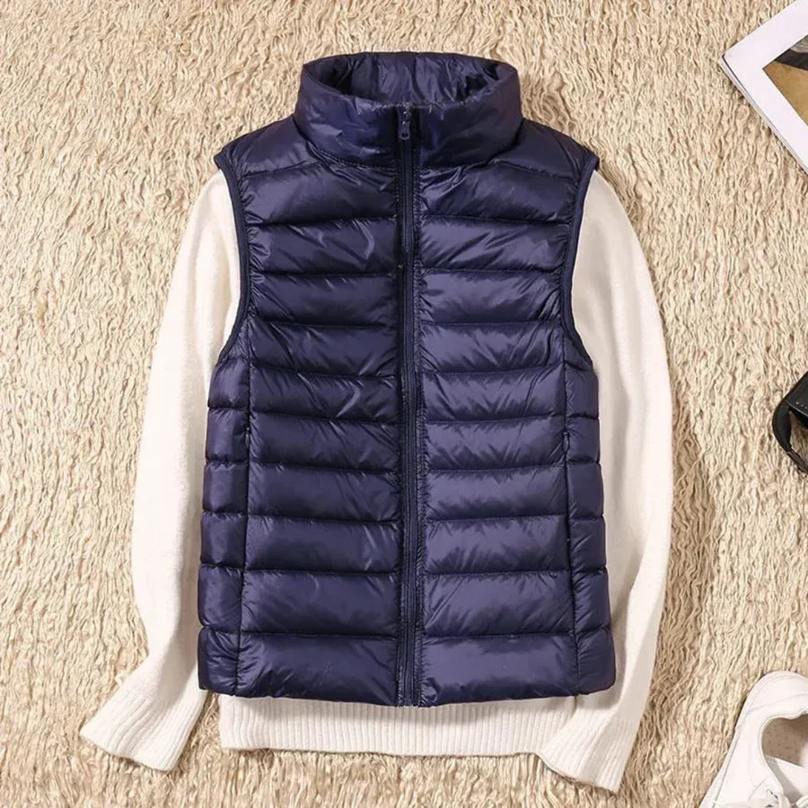 Wiatroodporny Kobiecy Bodywarmer z Zipperem