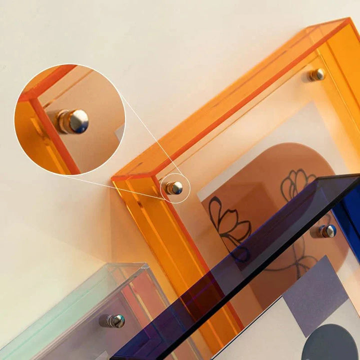 Wisząca Ramka na Zdjęcia z Akrylu | Nowoczesny Design na Ścianę i Stół