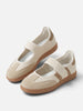 Damskie sneakersy w stylu Mary Jane z kontrastowymi paskami