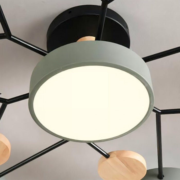 Skandynawska Lampa Sufitowa – Rozgałęziony, Elegancki i Zrównoważony Design z Technologią LED