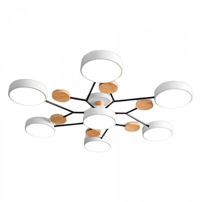 Skandynawska Lampa Sufitowa – Rozgałęziony, Elegancki i Zrównoważony Design z Technologią LED
