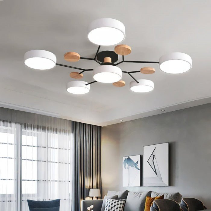 Skandynawska Lampa Sufitowa – Rozgałęziony, Elegancki i Zrównoważony Design z Technologią LED