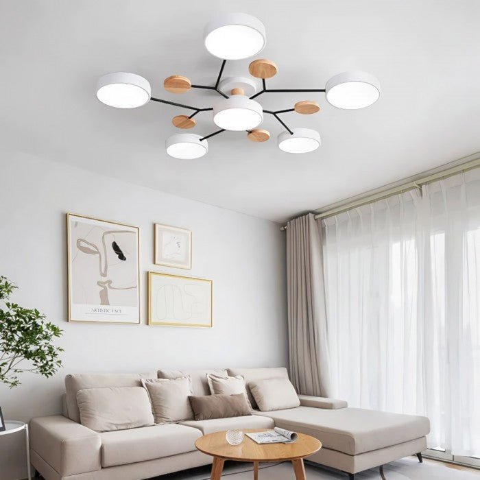 Skandynawska Lampa Sufitowa – Rozgałęziony, Elegancki i Zrównoważony Design z Technologią LED