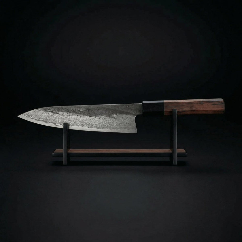 Nóż kiritsuke, ostrze ze stali nierdzewnej, rękojeść z drewna żelaznego, 8,5 cala