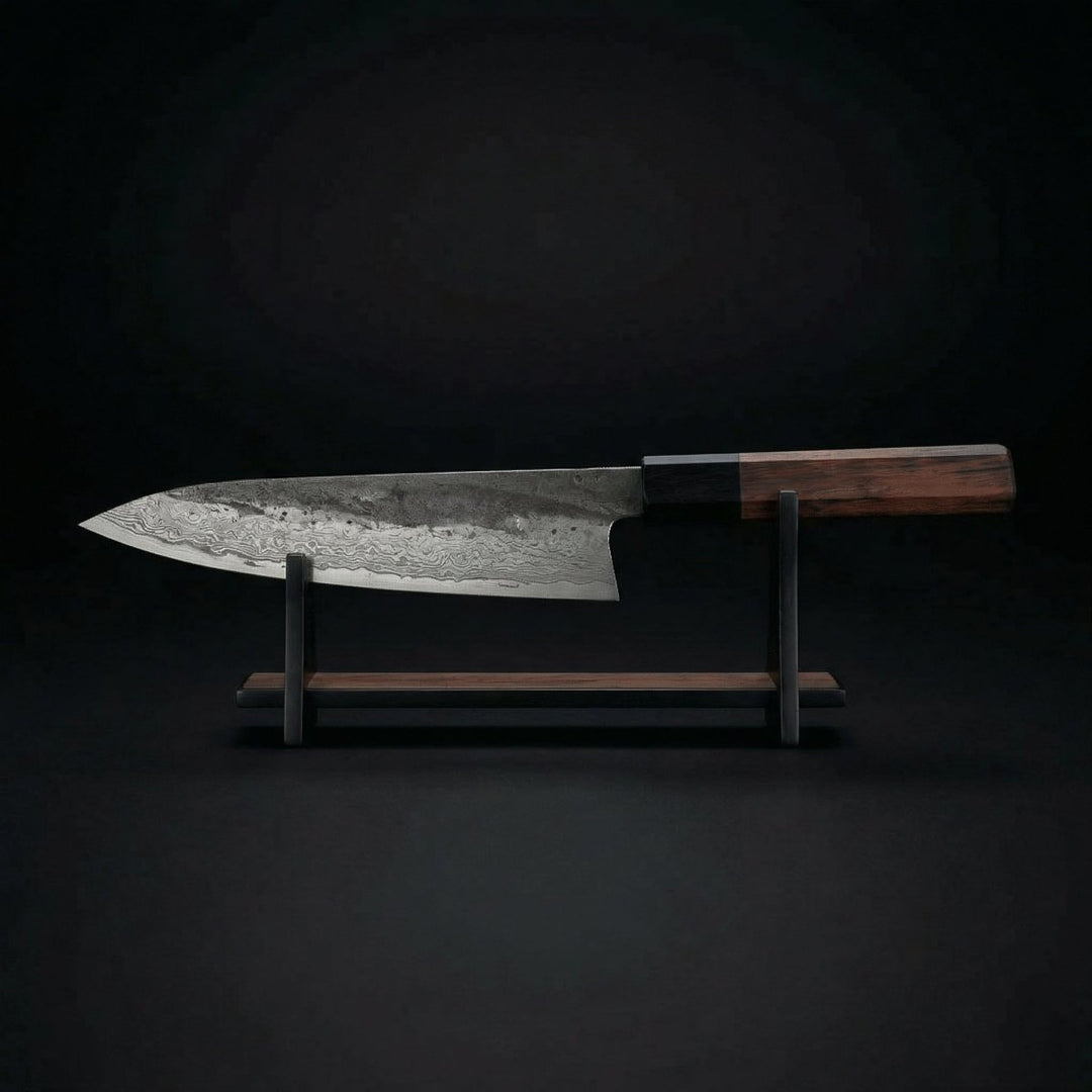 Nóż kiritsuke, ostrze ze stali nierdzewnej, rękojeść z drewna żelaznego, 8,5 cala