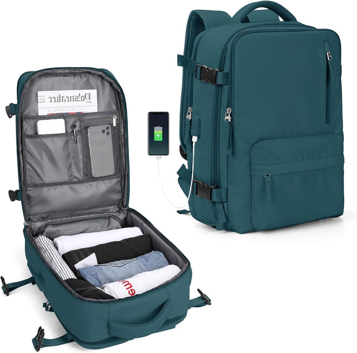 Torba na laptopa z wieloma komorami i regulowanym paskiem