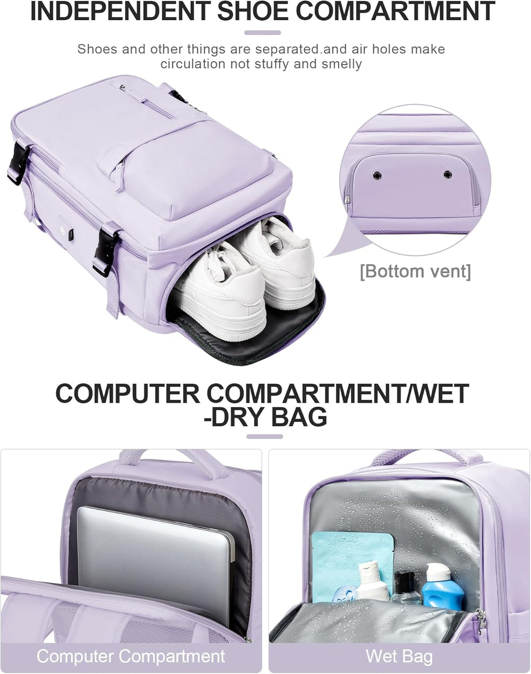 Torba na laptopa z wieloma komorami i regulowanym paskiem