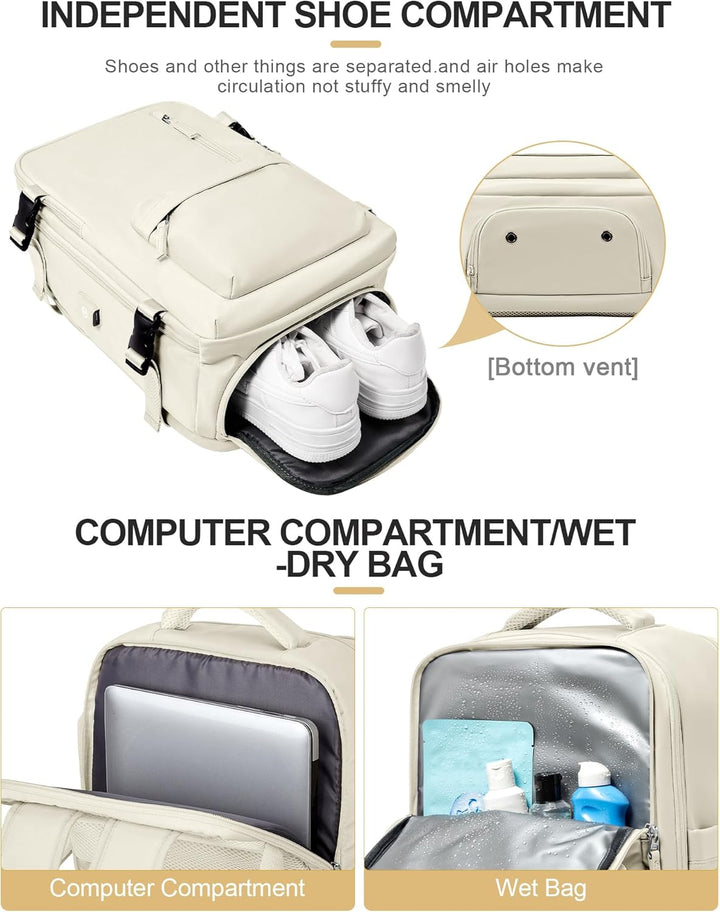 Torba na laptopa z wieloma komorami i regulowanym paskiem