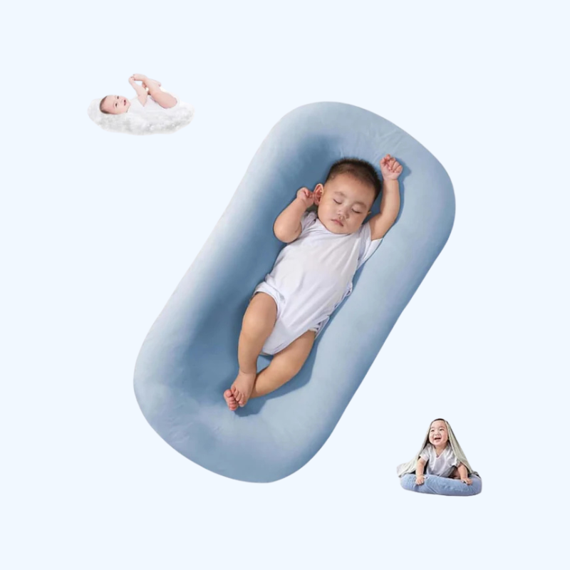 Poduszka Baby Lounger - miękka bawełna | Gniazdko dla dzieci 0-24 miesiące