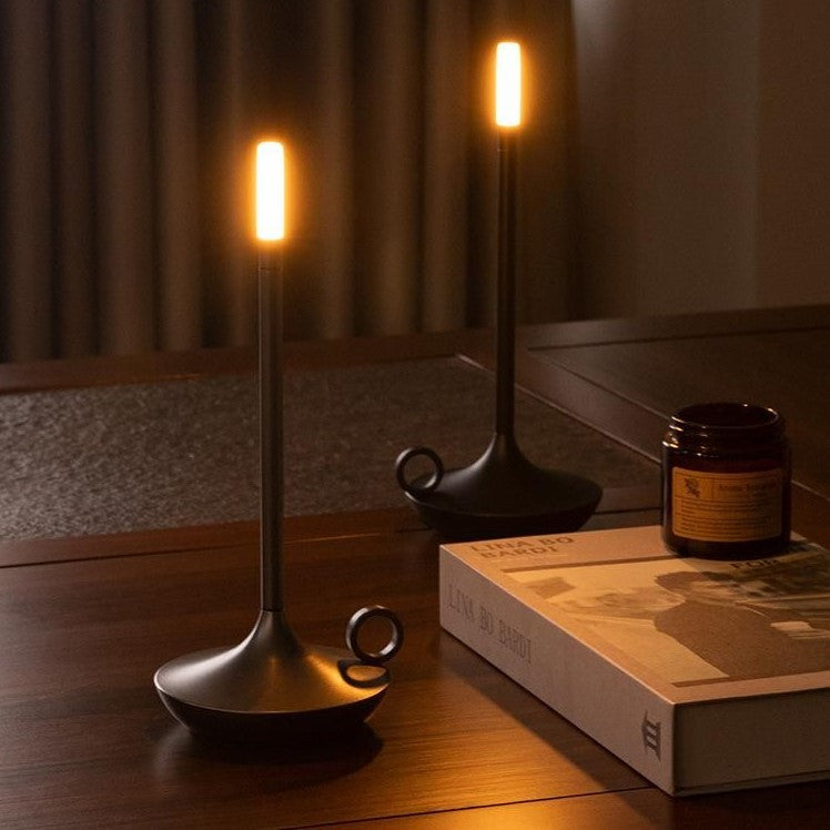 Lampa świecowa LED LumaGlow z regulacją jasności – elegancka, bezprzewodowa i z długim czasem pracy baterii