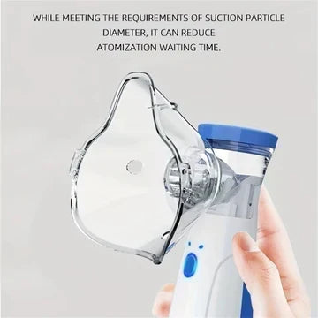 Przenośny inhalator mesh dla dorosłych i dzieci – cichy inhalator ładowany przez USB