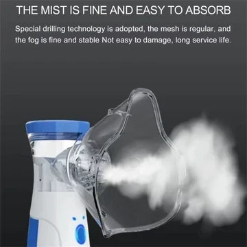 Przenośny inhalator mesh dla dorosłych i dzieci – cichy inhalator ładowany przez USB
