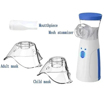 Przenośny inhalator mesh dla dorosłych i dzieci – cichy inhalator ładowany przez USB