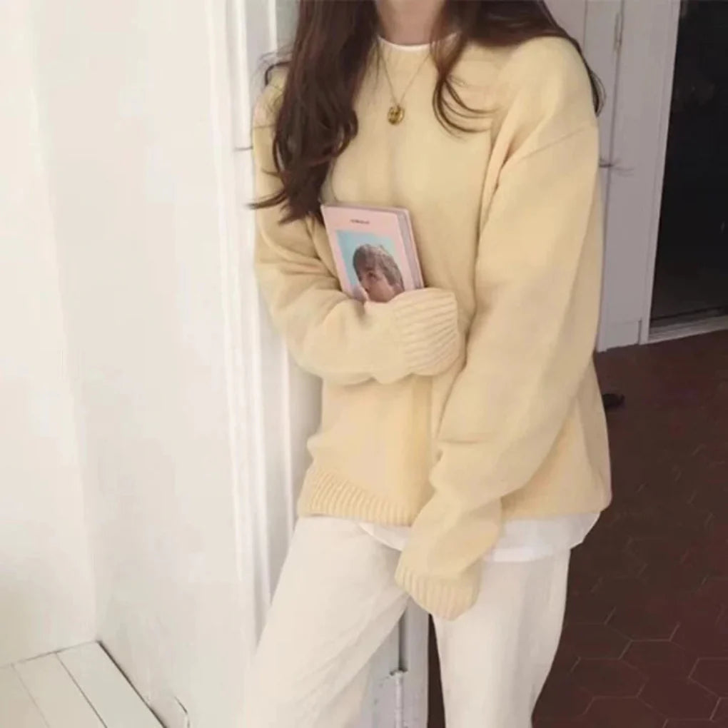 Oversized Kobiece Pulower