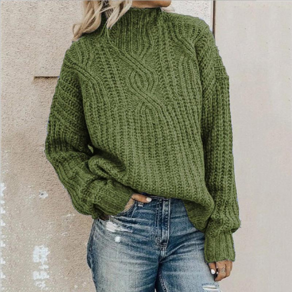 Elegancki sweter dzianinowy dla kobiet – Subtelna tekstura z wyrafinowanym stylem