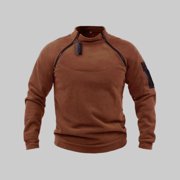 Męski Fleece Pulower – Warstwa Funkcjonalna do Użytku na Świeżym Powietrzu